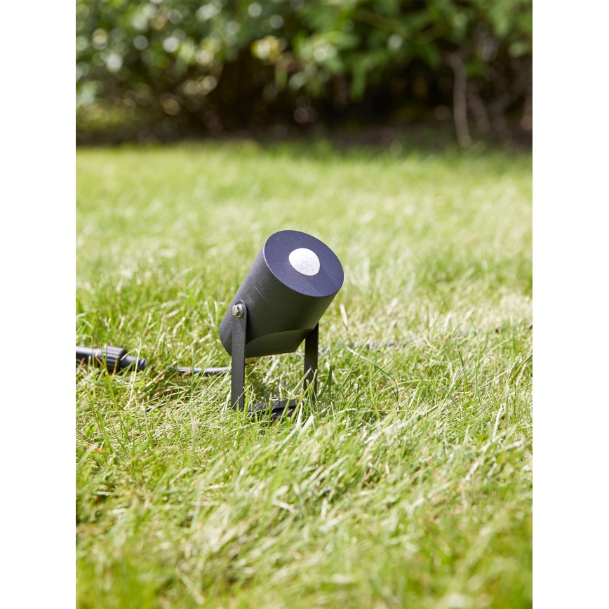 Markslöjd 106940 - Sensore da esterno per movimento e crepuscolare PIR GARDEN24 IP44 nero