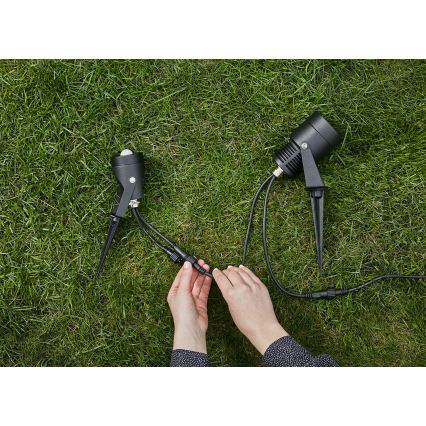Markslöjd 106940 - Sensore da esterno per movimento e crepuscolare PIR GARDEN24 IP44 nero