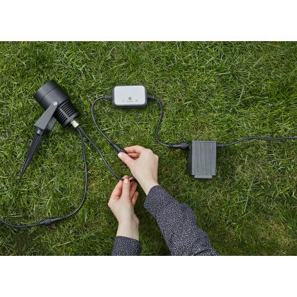 Markslöjd 106940 - Sensore da esterno per movimento e crepuscolare PIR GARDEN24 IP44 nero
