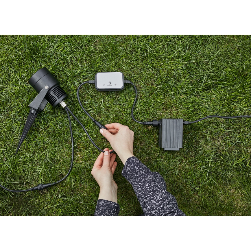 Markslöjd 106940 - Sensore da esterno per movimento e crepuscolare PIR GARDEN24 IP44 nero