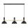 Markslöjd 106971 - Lampadario a sospensione con filo LARRY 3xE27/60W/230V nero/oro