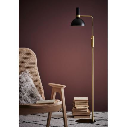 Markslöjd 106972 - Lampada da terra dimmerabile LARRY 1xE27/60W/230V nero/oro