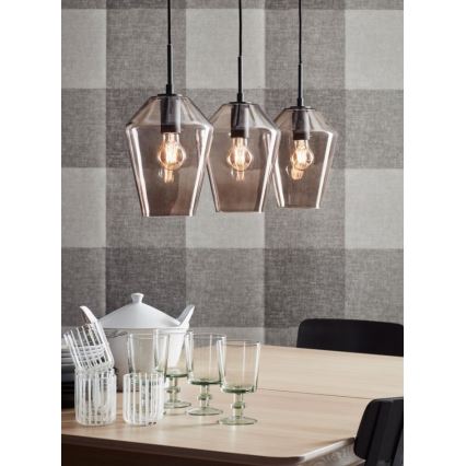 Markslöjd 107132 - Lampadario a sospensione con filo RETRO 3xE27/60W/230V