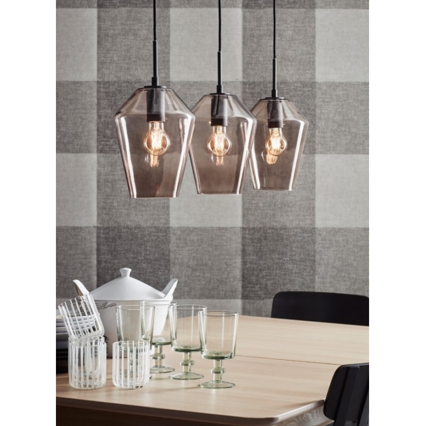 Markslöjd 107132 - Lampadario a sospensione con filo RETRO 3xE27/60W/230V