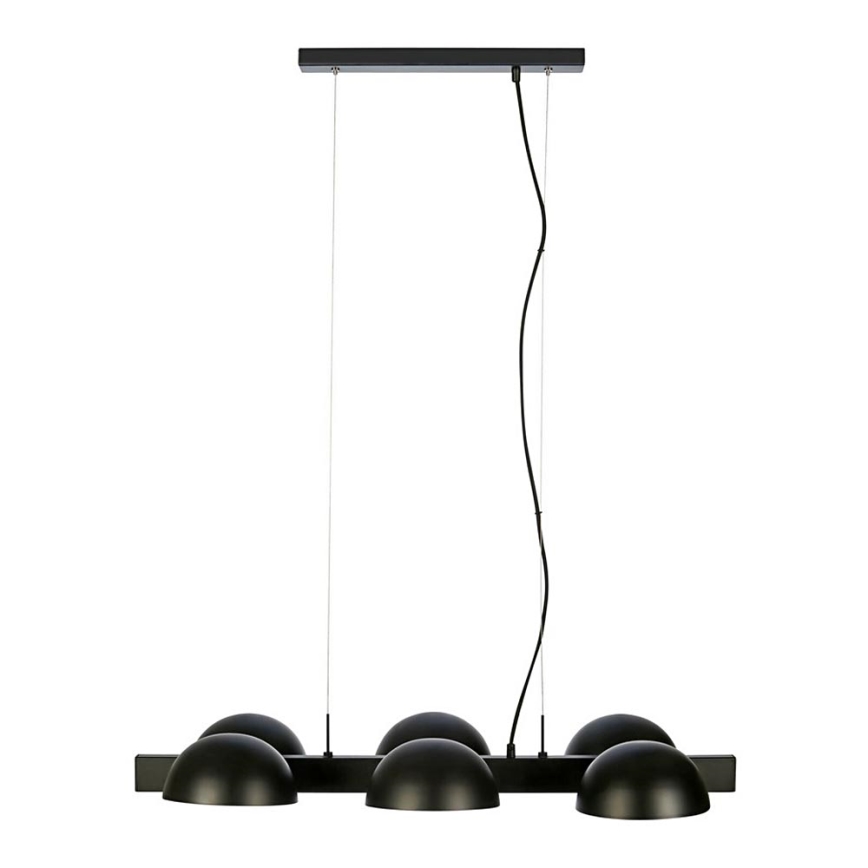 Markslöjd 107138 - Lampadario a sospensione con filo FLAMINGO 6xE14/40W/230V nero