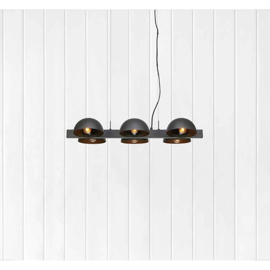 Marpzlöjd 107138 - Lampadario a sospensione con filo FLAMINGO 6xE14/40W/230V nero