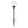 Markslöjd 107283 - Lampada LED da esterno GARDEN24 LED/3W/24V 81 cm IP44 nero/trasparente