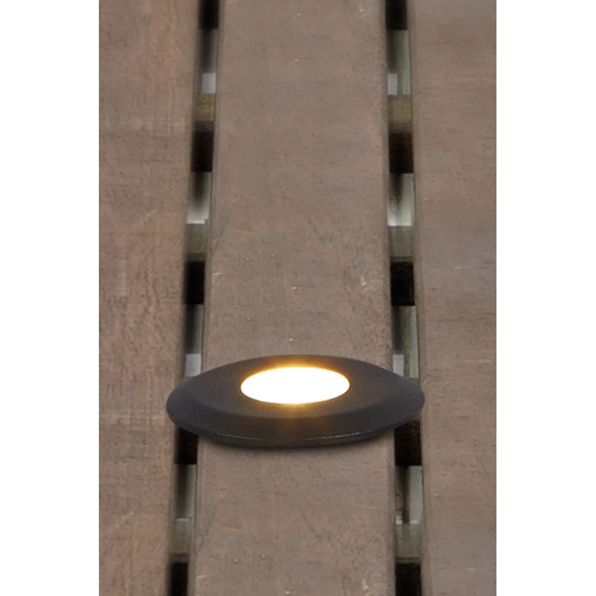 Markslöjd 107284 - Faretto da incasso LED per esterni GARDEN24 LED/0,8W/24V IP44 nero