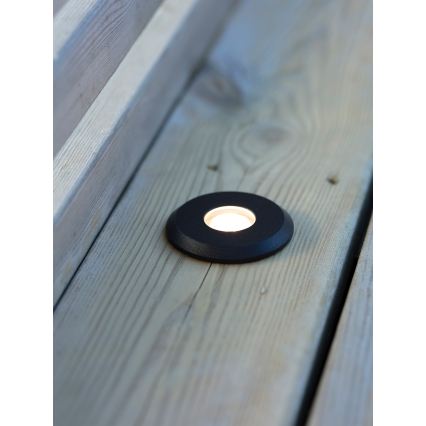 Markslöjd 107285 - Lampada da incasso LED per esterni GARDEN24 LED/3W/24V IP44 nero