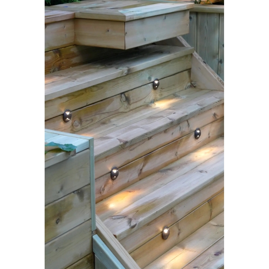 Markslöjd 107289 - Faretto da incasso LED per esterni GARDEN24 LED/0,8W/24V IP44 nero