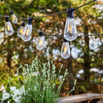Markslöjd 107293 - Catena decorativa LED da esterno GIRLANDA GARDEN 10xLED 5,5m IP44