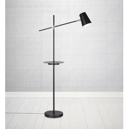 Markslöjd 107307 - Lampada da terra con USB LINEAR 1xE14/40W/230V