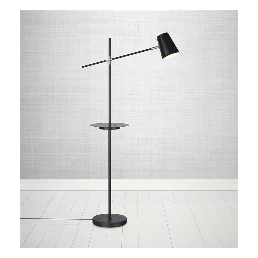 Markslöjd 107307 - Lampada da terra con USB LINEAR 1xE14/40W/230V