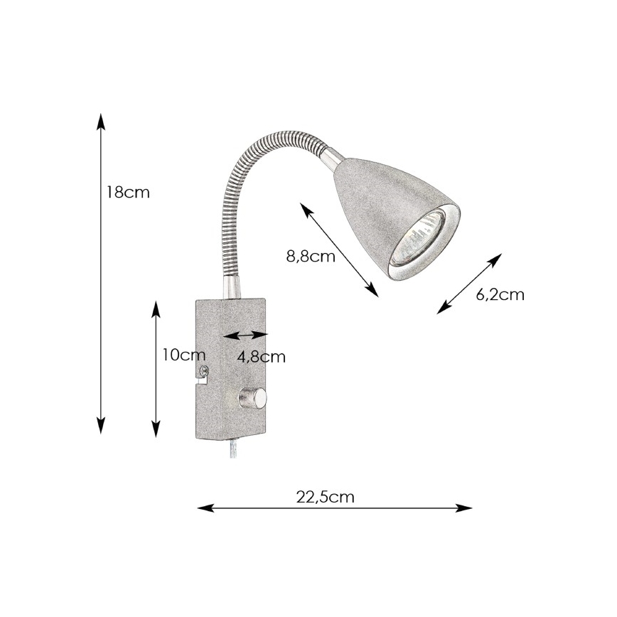 Markslöjd 107410 - Applique dimmerabile CIRO 1xGU10/7W/230V