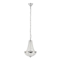 Markslöjd 107550 - Lampadario di cristallo da bagno a sospensione con catena GRÄNSÖ 2xG9/20W/230V IP44