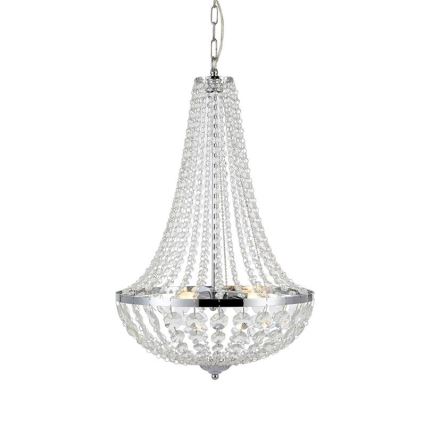 Markslöjd 107551 - Lampadario di cristallo da bagno a sospensione con catena 3xG9/20W/230 IP44