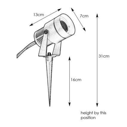 Markslöjd 107714 - Lampada LED da esterno GARDEN24 LED/6W/24V IP44 cromo opaco