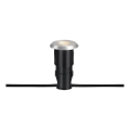 Markslöjd 107717 - Lampada da incasso per esterni GARDEN24 LED/3W/24V IP44 nero/cromo satinato