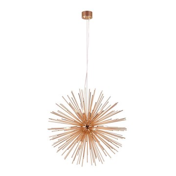 Markslöjd 107752 - Lampadario a sospensione con filo SOLEIL 12xE14/20W/260V Oro rosa