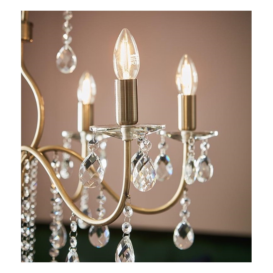 Markslöjd 107771 - Lampadario a sospensione con catena MARY 6xE14/40W/230V