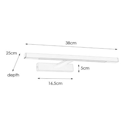 Markslöjd 107865 - Illuminazione a LED per specchi da bagno NEPTUNUS LED/6W/230V IP44