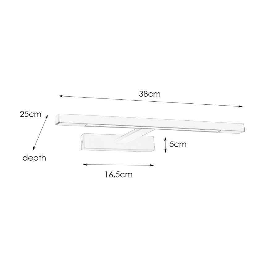 Markslöjd 107865 - Illuminazione a LED per specchi da bagno NEPTUNUS LED/6W/230V IP44