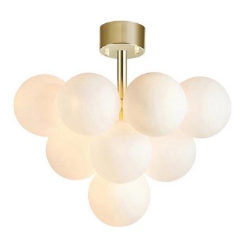 Markslöjd 107912 - Lampadario a soffitto MERLOT 13xG9/20W/230V Ø 56 cm bianco/oro