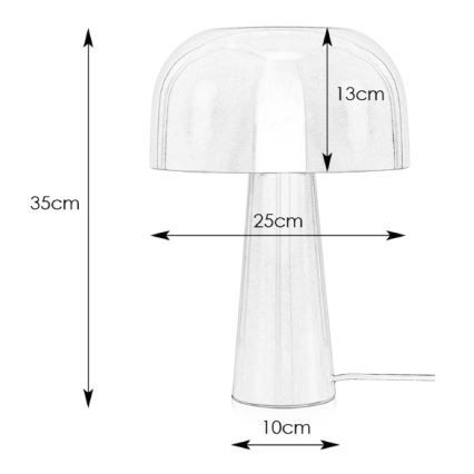 Markslöjd 107934 - Lampada da tavolo BLANCA 1xE14/25W/230V