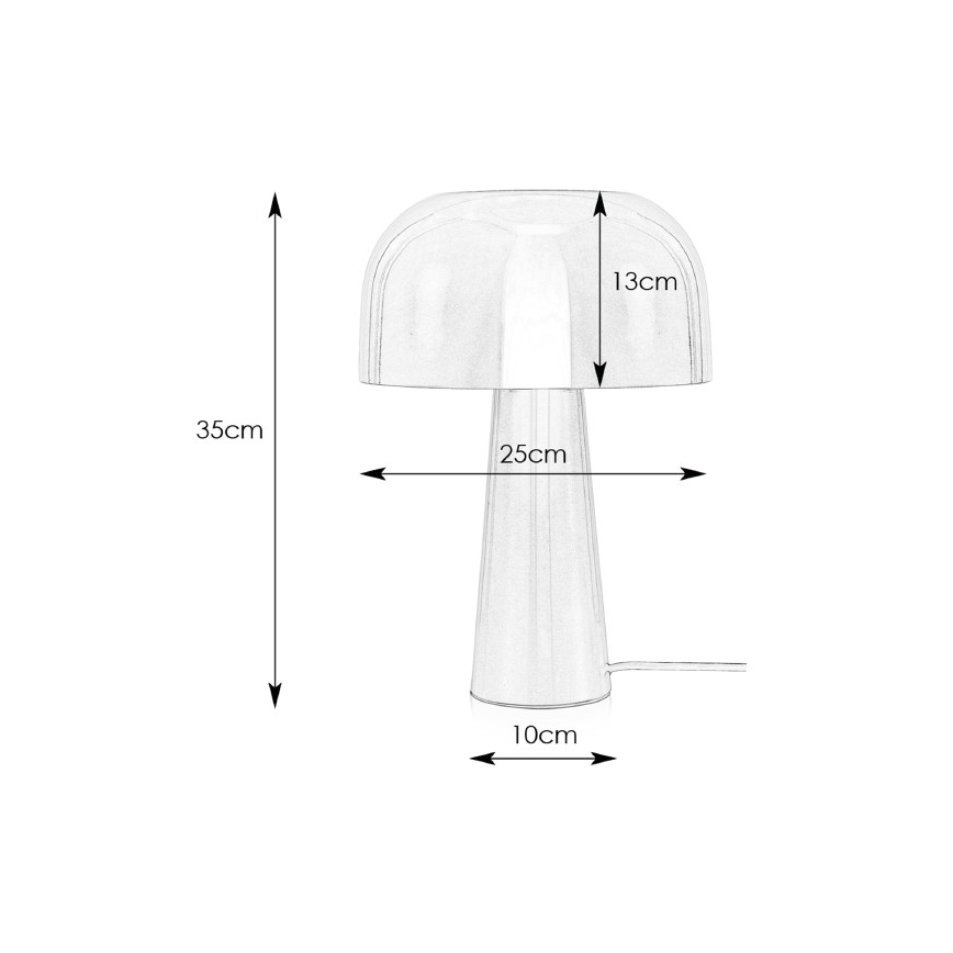 Markslöjd 107934 - Lampada da tavolo BLANCA 1xE14/25W/230V