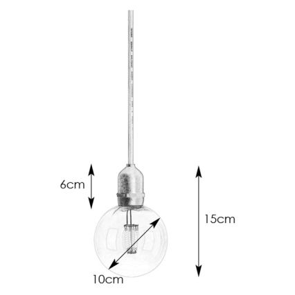 Markslöjd 107989 - Lampada a sospensione da esterni LED GARDEN24 LED/2,86W/24V IP44 nero/trasparente