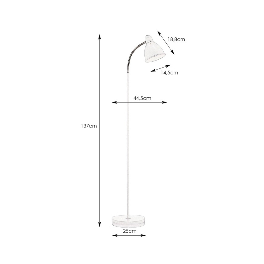 Markslöjd 108016 - Lampada da terra NITTA 1xE27/60W/230V