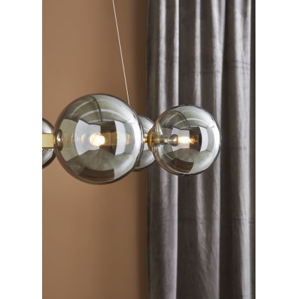Markslöjd 108050 - Lampadario su filo CIRCLE 6xG9/20W/230V oro