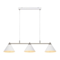 Markslöjd 108075 - Lampadario su filo KLINT 3xE14/40W/230V bianco