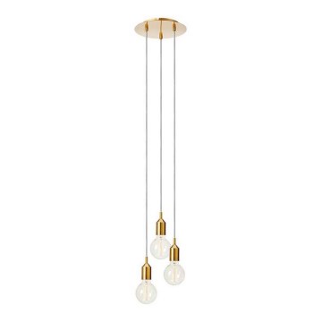 Markslöjd 108099 - Lampadario su filo BRONX 3xE27/60W/230V bronzo