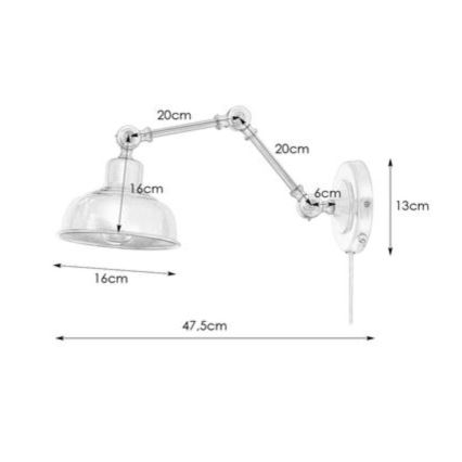 Markslöjd 108115 - Applique GRIMSTAD 1xE27/60W/230V