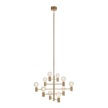 Markslöjd 108117 - Lampadario su palo PARIS 10xE27/60W/230V oro