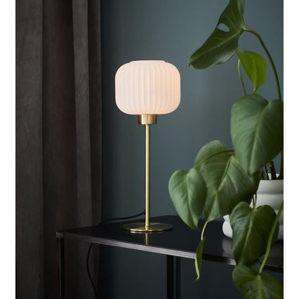 Markslöjd 108120 - Lampada da tavolo SOBER 1xE27/60W/230V ottone