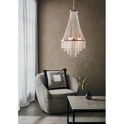 Markslöjd 108125 - Lampadario di cristallo su filo ALLINGTON 3xE14/25W/230V