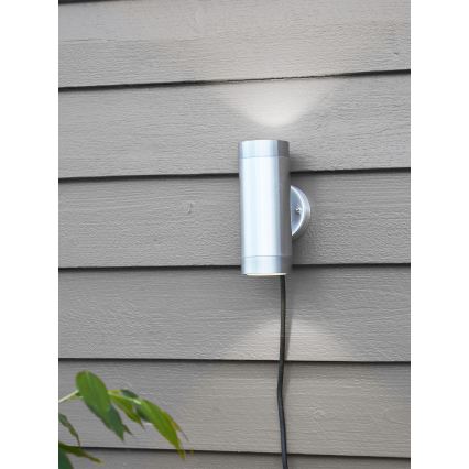 Markslöjd 108170 - Applique da esterno LED GARDEN24 2xLED/3W/24V IP44 cromo satinato