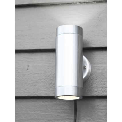 Markslöjd 108170 - Applique da esterno LED GARDEN24 2xLED/3W/24V IP44 cromo satinato