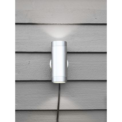 Markslöjd 108170 - Applique da esterno LED GARDEN24 2xLED/3W/24V IP44 cromo satinato