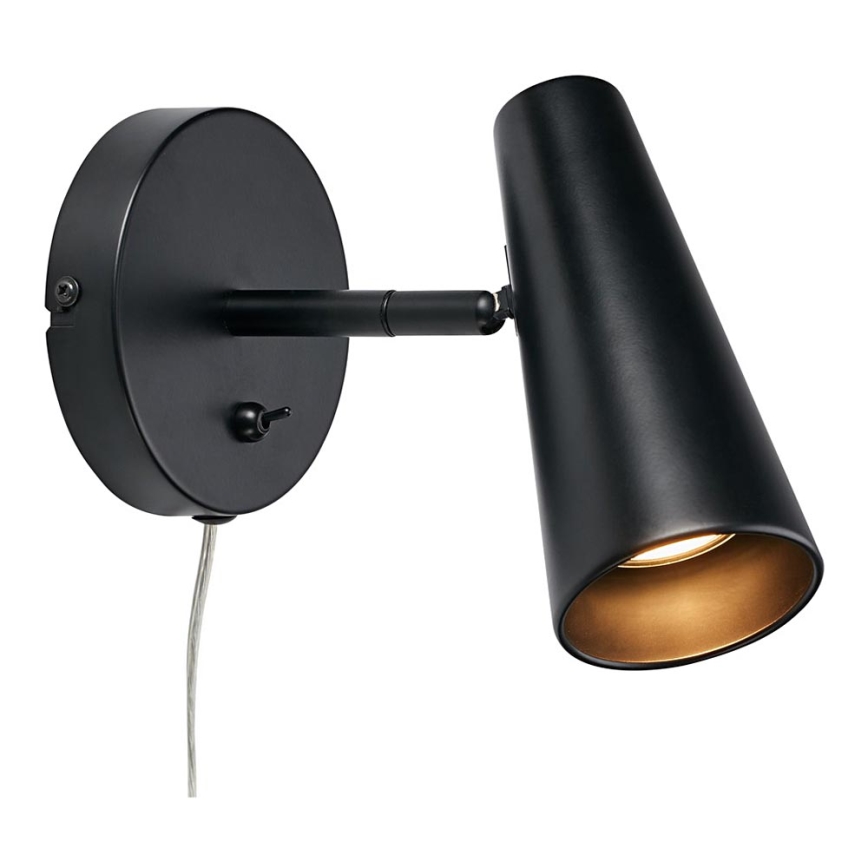 Markslöjd 108200 - Luce Spot da parete CREST 1xGU10/7W/230V nero