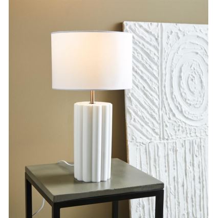 Markslöjd 108220 - Lampada da tavolo COLONNA 1xE14/18W/230V bianco