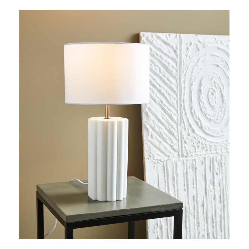 Markslöjd 108220 - Lampada da tavolo COLONNA 1xE14/18W/230V bianco