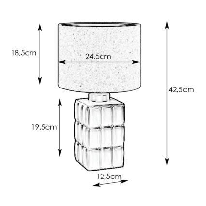 Markslöjd 108248 - Lampada da tavolo CUSCINI 1xE14/40W/230V