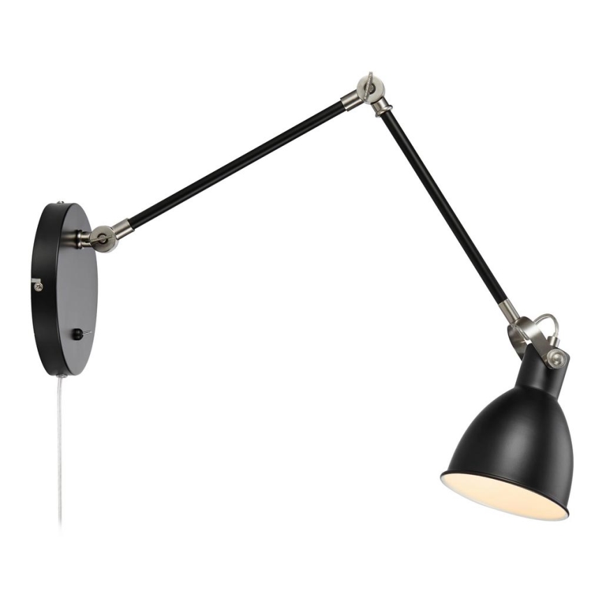 Markslöjd 108250 - Lampada da parete HOUSE 1xE14/40W/230V nero