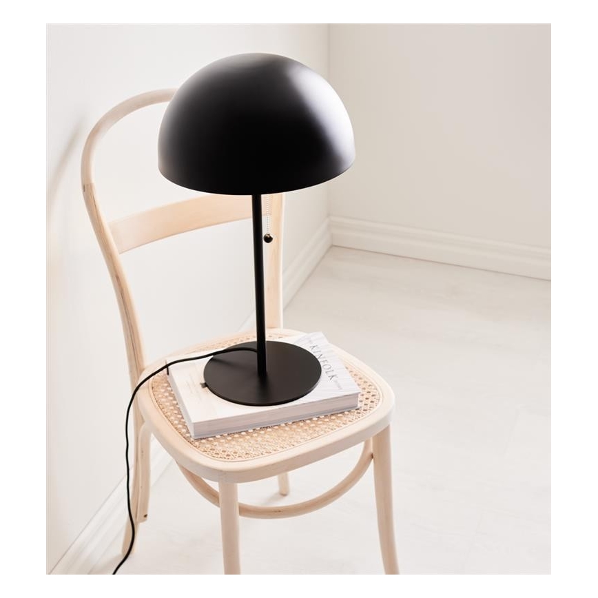 Markslöjd 108258 - Lampada da tavolo DOME 2xE14/40W/230V nero