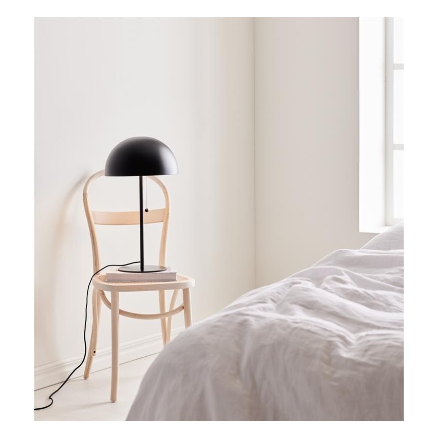 Markslöjd 108258 - Lampada da tavolo DOME 2xE14/40W/230V nero