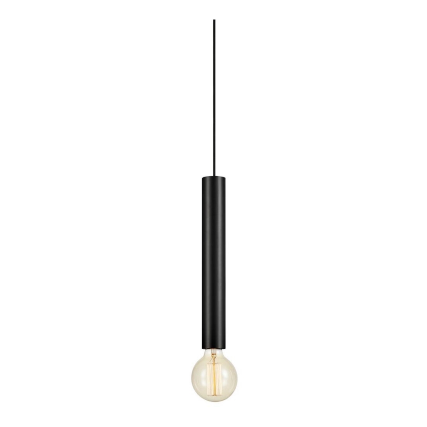 Markslöjd 108260 - Lampadario su corda  SENCILLO 1xE27/40W/230V nero