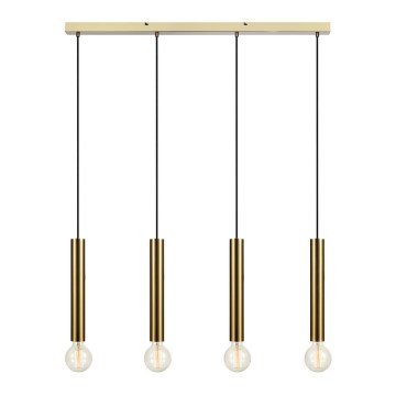 Markslöjd 108263 - Lampadario su corda SENCILLO 4xE27/40W/230V oro